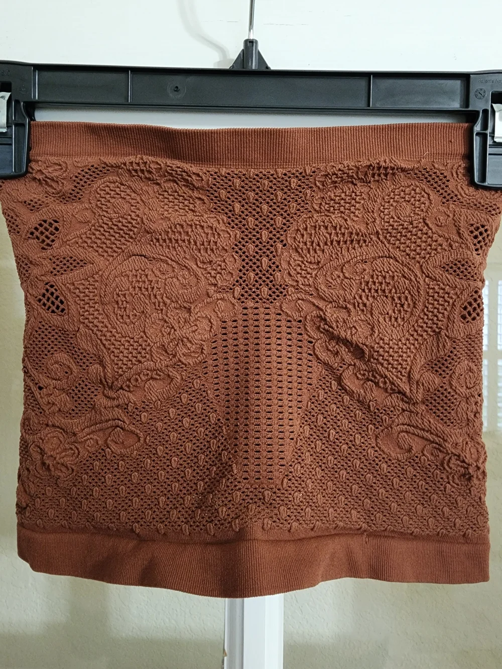 Free People Intimately Lace Bandeau Tube Top Brown XS/S Boho Seamless